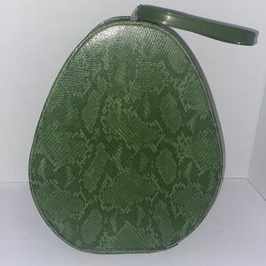 Green vintage travel bag